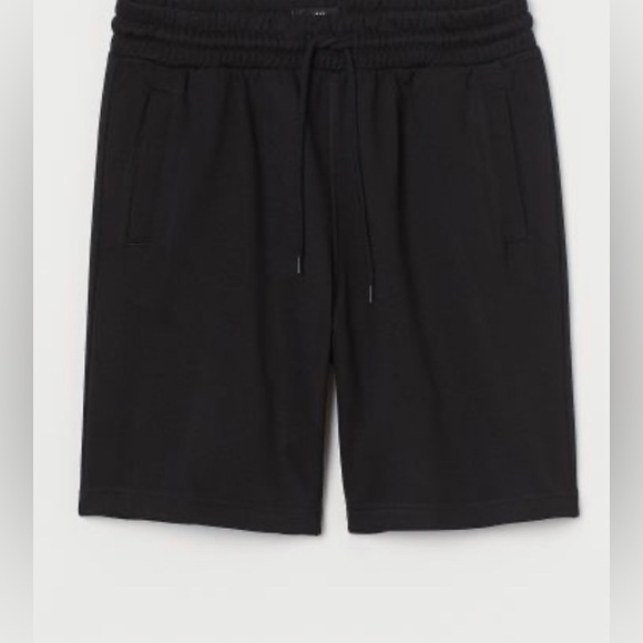H&M Shorts Hm Regular Fit Sweatshorts Coupe Standard Men Black